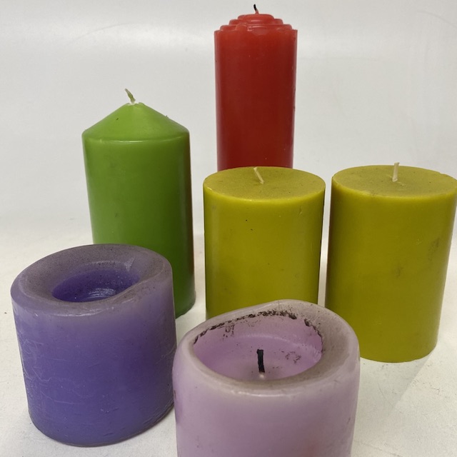CANDLE, Assorted Coloured